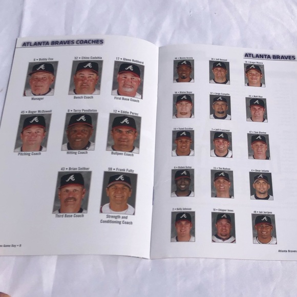 2008 Braves vs Diamondbacks program - Picture 6 of 8